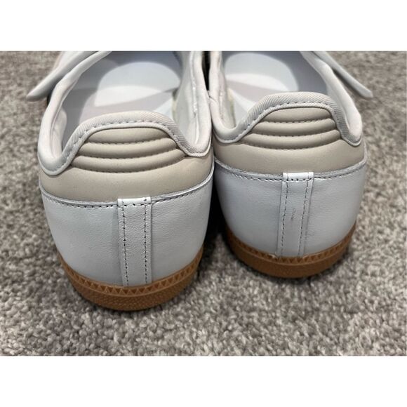 Adidas Women's White Black Gum Samba Jane Leather Sneaker Shoes Size 9 NWOT - Picture 8 of 9